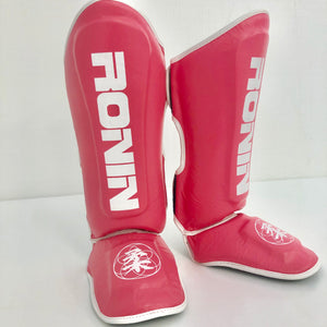 Pink Leather Ronin Shin Pads